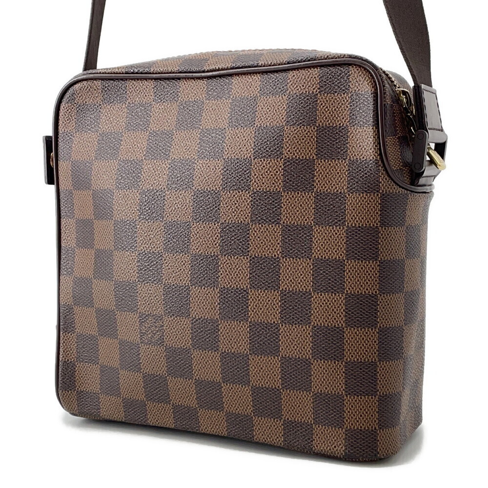 Louis Vuitton Olaf Damier Ebene Bag Shoulder Brown